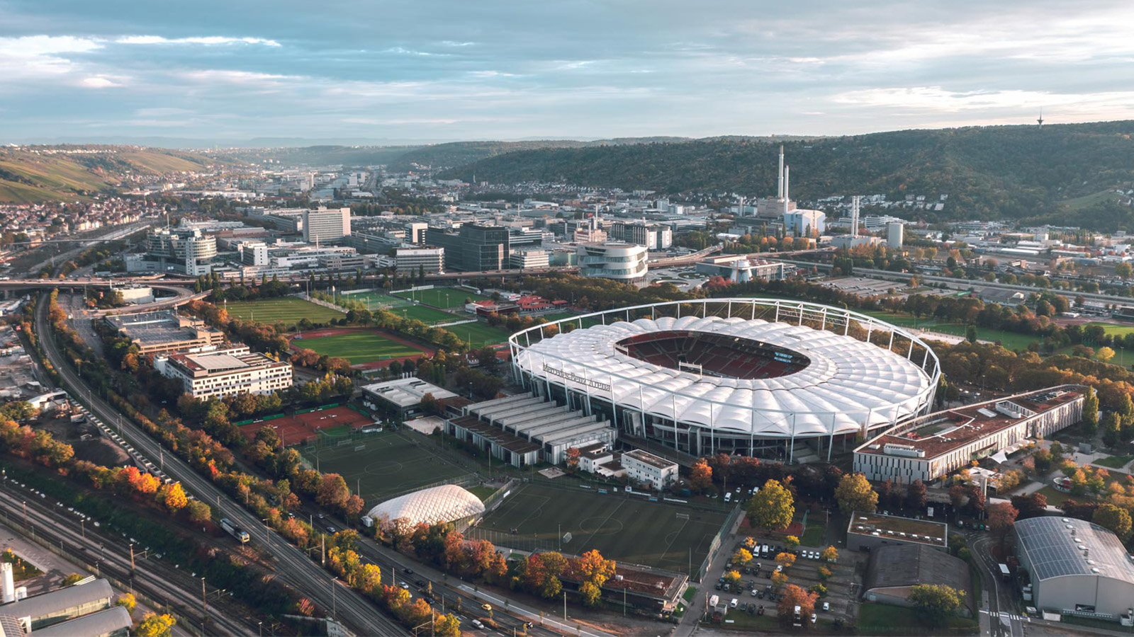 Stadion aus der Vogelperspektive