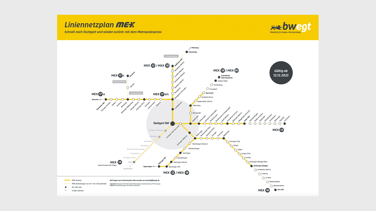 Liniennetzplan MEX