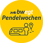 Gelbes Icon für die bwegt Pendelwochen 