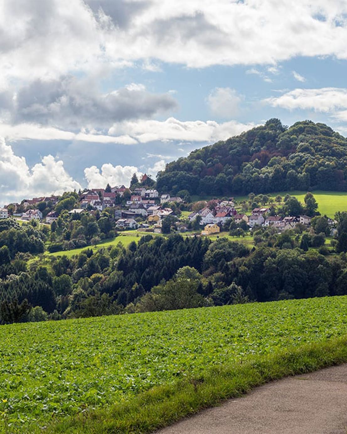 Feld und Berge