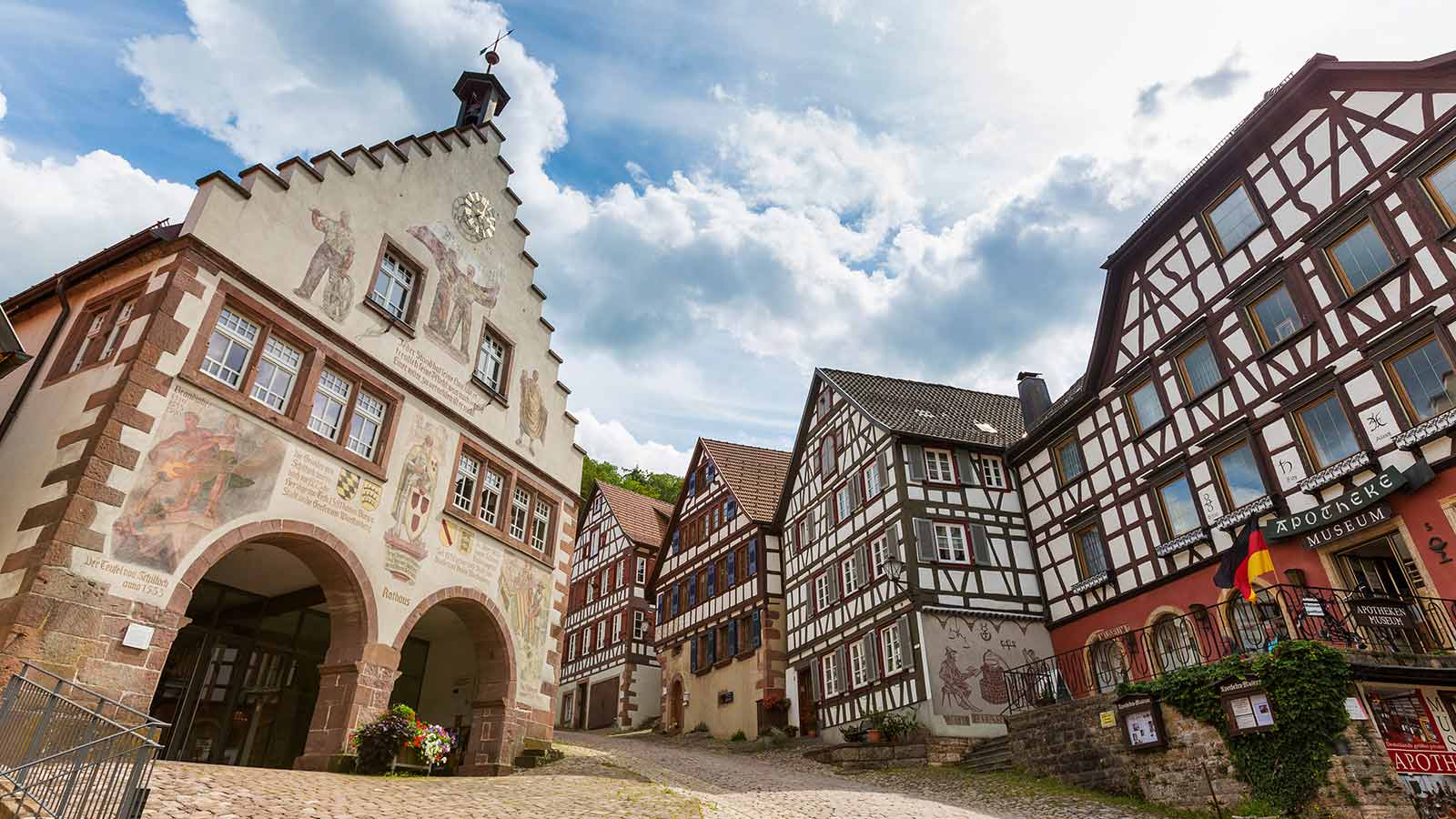 Der historische Marktplatz von Schiltach 